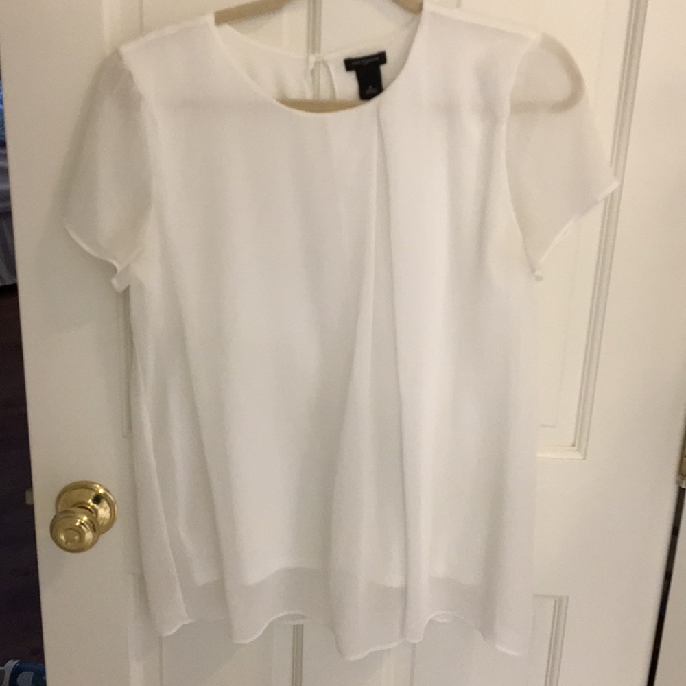 Silk top with cotton underlay